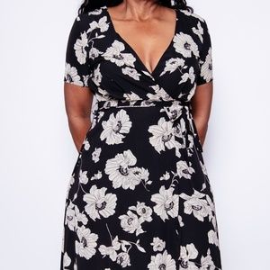 Floral Open Back Midi Dress